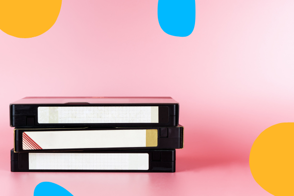 Cassettes VHS empilées